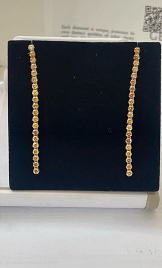 Pendientes Oro 14k 1.13ct Diamantes VS-1