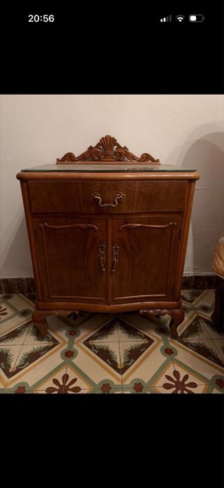 Habitación estilo antiguo madera y cristal