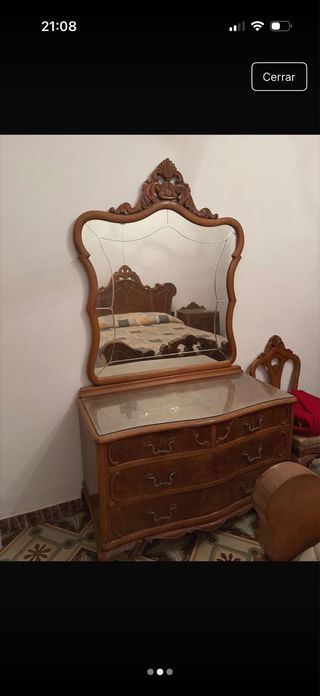 Habitación estilo antiguo madera y cristal