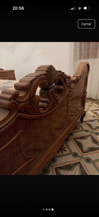 Habitación estilo antiguo madera y cristal