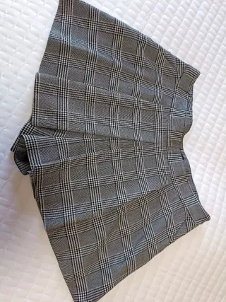 Falda pantalón cuadros Zara Talla M