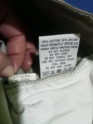 Pantalón Mambo Talla M/38 Beige