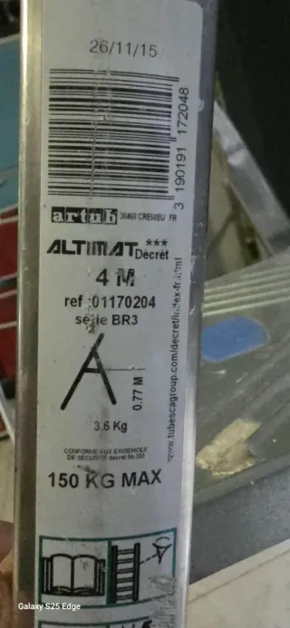 Escaleras de aluminio 4 peldaños