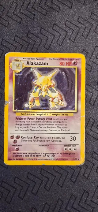 Alakazam Base Set Carta Pokémon