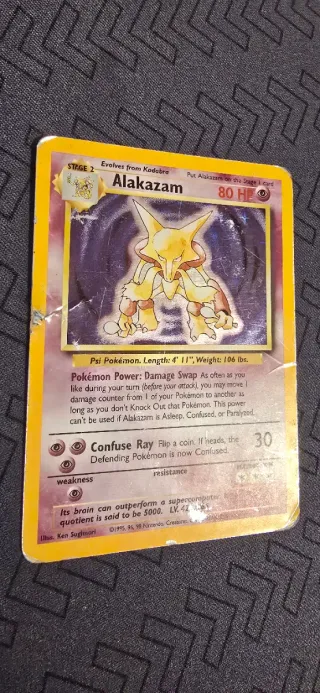 Alakazam Base Set Carta Pokémon