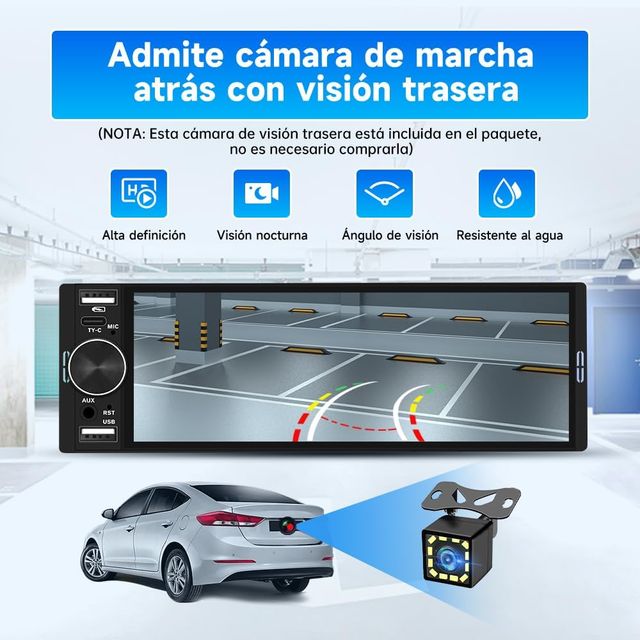 Autoradio 1 DIN Touchscreen Universale