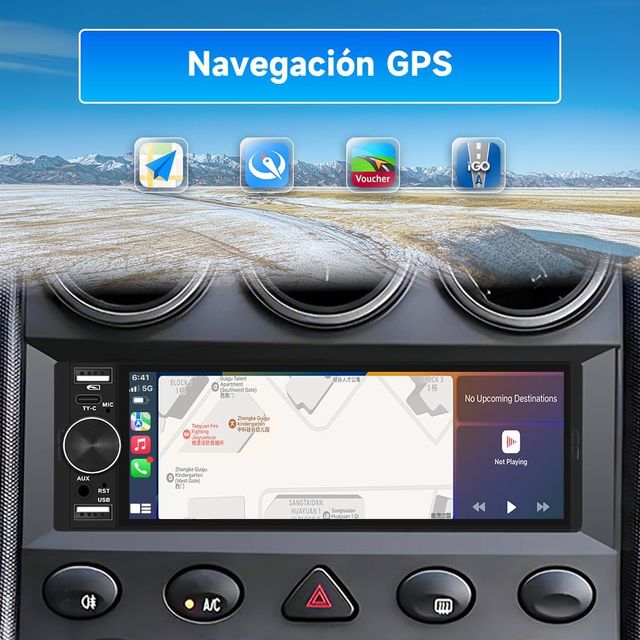 Autoradio 1 DIN Touchscreen Universale