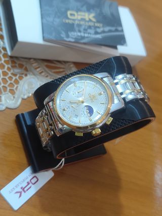 Reloj OPK Hombre Oro y Plata