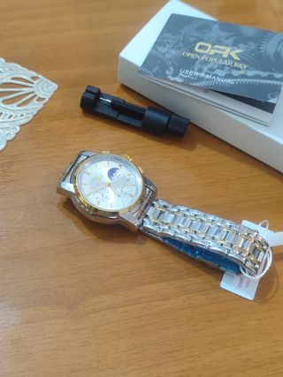 Reloj OPK Hombre Oro y Plata