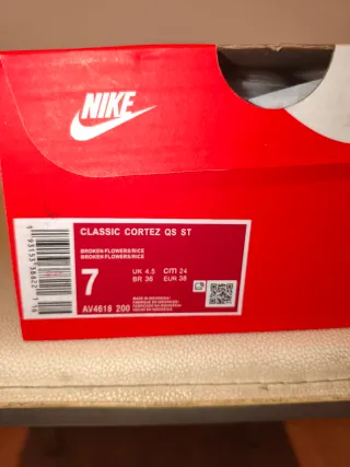 Zapatillas Nike Cortez Mujer Marrón y Dorado