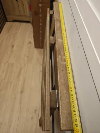 Mesa plegable 70x43 y 2 sillas plegables terraza