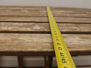 Mesa plegable 70x43 y 2 sillas plegables terraza