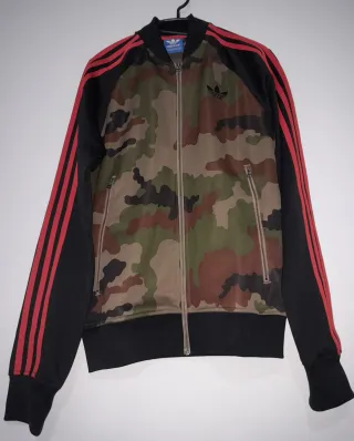 Chaqueta Adidas Camuflaje Negra y Verde