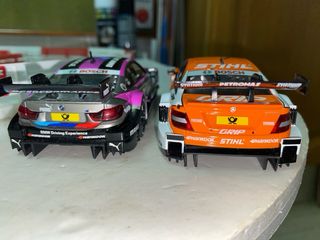 Pareja Coches Slot Carrera BMW y Mercedes