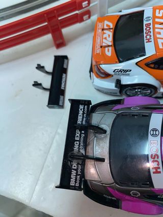 Pareja Coches Slot Carrera BMW y Mercedes