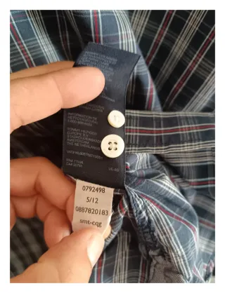 Camisa Tommy Hilfiger Hombre Logo Bordado en Manga