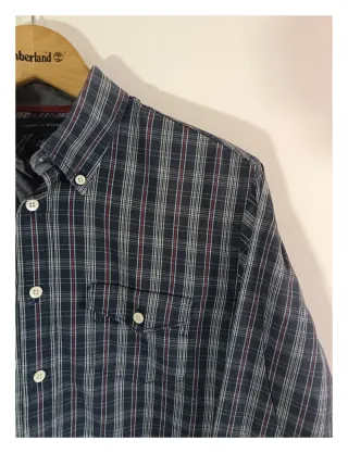 Camisa Tommy Hilfiger Hombre Logo Bordado en Manga