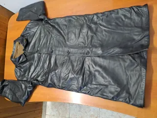 Abrigo de Piel Negro 100% Cachemira