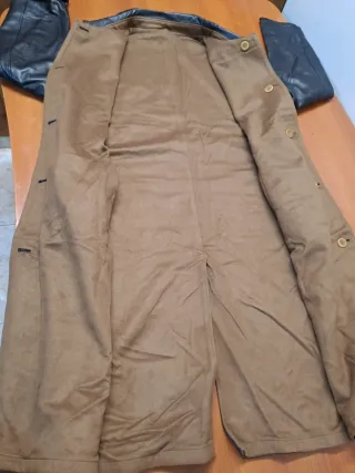 Abrigo de Piel Negro 100% Cachemira