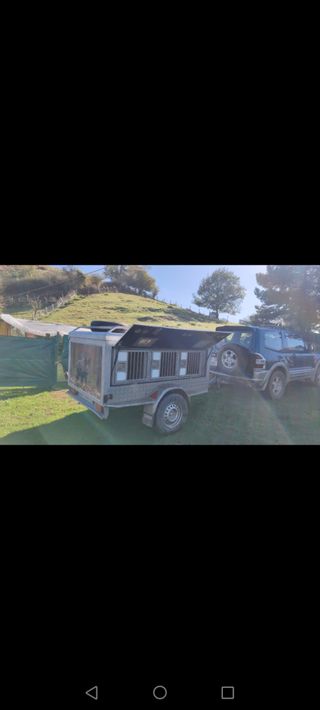 Remolque  perros carro rehalas caza todoterreno