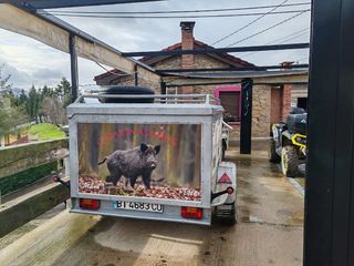 Remolque  perros carro rehalas caza todoterreno