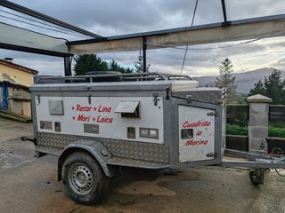 Remolque  perros carro rehalas caza todoterreno