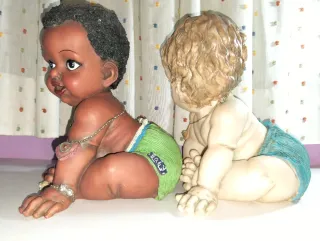 Preciosas Figuras Bebés Antiguas