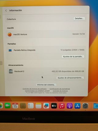 MacBook 12 i7 2017 Oro/Plata