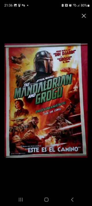 Póster Star Wars The Mandalorian y Grogu