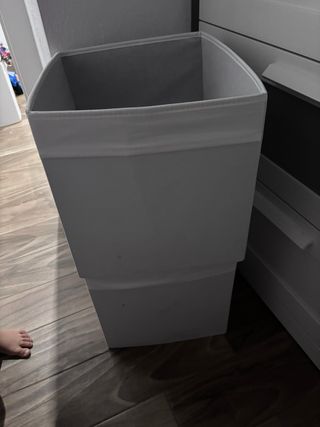 Cestas de tela Ikea blancas (02 unidades)