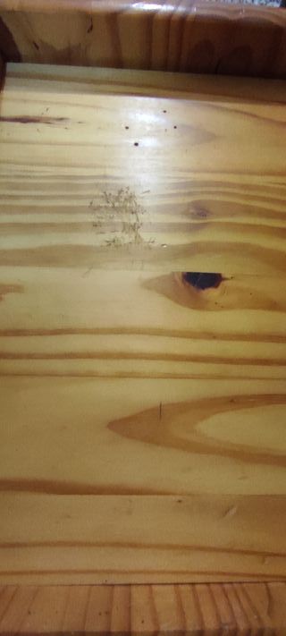 Baúl de madera de pino