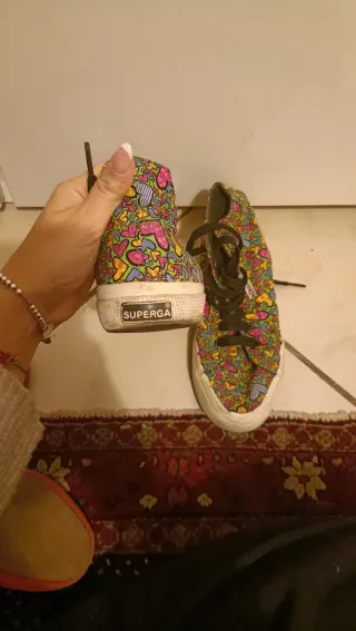 Superga Scarpe Stivaletto Cuori Multicolor