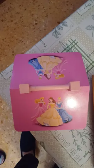 Joyero Princesas Madera Grande
