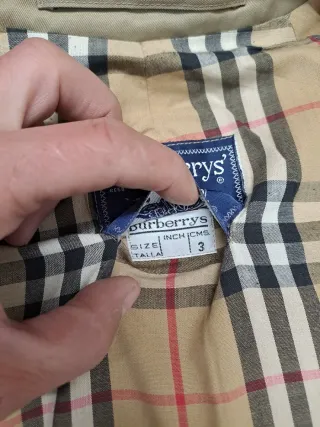 Gabardina Burberry Hombre Beige Clásica