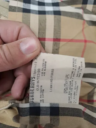 Gabardina Burberry Hombre Beige Clásica