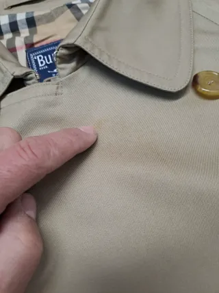 Gabardina Burberry Hombre Beige Clásica