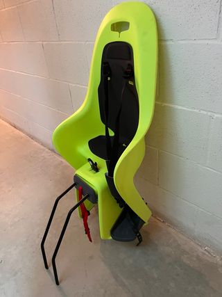 Silla bici niño verde brillante