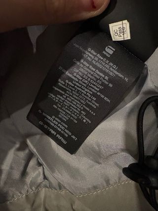 Abrigo G-Star Mujer Talla XS Gris