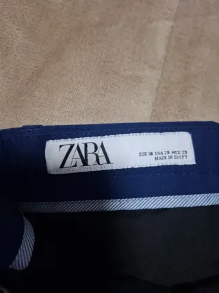 Traje de chaqueta ZARA azul caballero