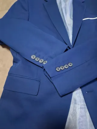 Traje de chaqueta ZARA azul caballero