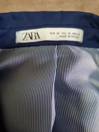 Traje de chaqueta ZARA azul caballero