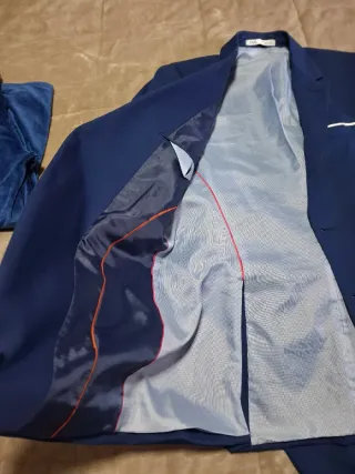 Traje de chaqueta ZARA azul caballero