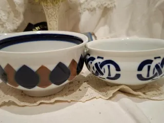 Cuencos Sargadelos Cerámica Azul Blanco
