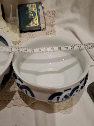 Cuencos Sargadelos Cerámica Azul Blanco