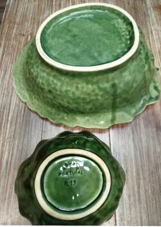 2 Fuentes Vintage cerámica Portuguesa