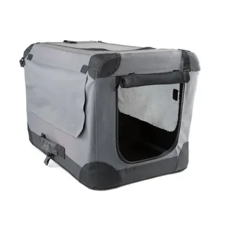 Transportín mascota gris