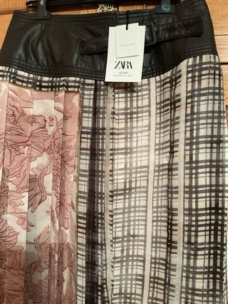 Falda Zara Pañuelo Tablas Limited Edition