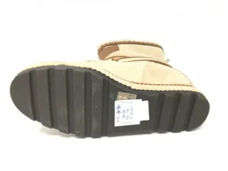 Botas cuña interna beige y marrón SIN USAR