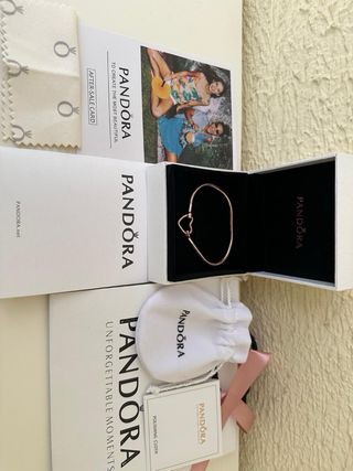 Pulsera Pandora Corazón Oro