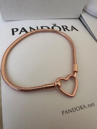 Pulsera Pandora Corazón Oro